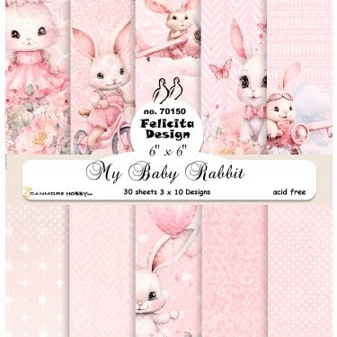 Felicita Design My baby rabbit 3x10design 15x15cm 200g